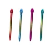 Lean Toys Auksinis ananaso formos rašiklis su mėlynu užpildu, 0.7 mm
