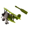 Lean Toys Žalias lėktuvas su dinozaurų transportavimo narvu
