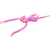 Lean Toys Pliušinis žaislas - rožinė beždžionėlė su garsu, 80 cm