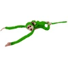 Lean Toys Pliušinis žaislas -  žalia beždžionė su mažyliu, 70 cm