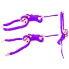 Lean Toys Pliušinis žaislas - violetinė beždžionė su mažyliu, 90 cm