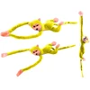 Lean Toys Pliušinis žaislas - geltona beždžionėlė su garsu, 80 cm