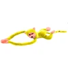 Lean Toys Pliušinis žaislas - geltona beždžionėlė su garsu, 80 cm