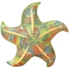 Lean Toys Pliušinis žaislas/pagalvė - žalia jūrų žvaigždė, 45 cm