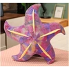 Lean Toys Pliušinis žaislas/pagalvė - violetinė jūrų žvaigždė, 20 cm