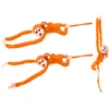 Lean Toys Pliušinis žaislas - oranžinė beždžionė su mažyliu, 70 cm