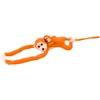 Lean Toys Pliušinis žaislas - oranžinė beždžionė su mažyliu, 70 cm