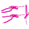 Lean Toys Pliušinis žaislas - rožinė beždžionė su mažyliu, 90 cm