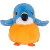 Lean Toys Pliušinis žaislas - mėlynos ir oranžinės spalvos paukštelis, 12 cm