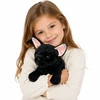 Lean Toys Pliušinis žaislas - juodas prancūzų buldogas, 22 cm
