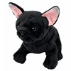 Lean Toys Pliušinis žaislas - juodas prancūzų buldogas, 22 cm