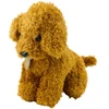 Lean Toys Pliušinis žaislas - šviesiai rudas šuniukas su krepšeliu, 20 cm