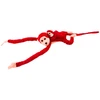 Lean Toys Pliušinis žaislas - raudona beždžionė su mažyliu, 70 cm