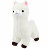 Lean Toys Pliušinė alpaka, balta su rudais akcentais, 38 × 26 × 15 cm