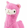 Lean Toys Pliušinis žaislas alpaka, rožinis su rudais akcentais, 38 × 26 × 15 cm