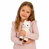 Lean Toys Pliušinis žaislas alpaka, baltas, 28 × 22 × 12 cm