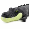 Lean Toys Pliušinis krokodilas, pilkas, 90 x 30 x 25 cm