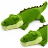 Lean Toys Pliušinis krokodilas, žalias, 70 × 25 × 25 cm