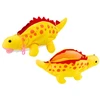 Lean Toys Pliušinis dinozauras pieštukinė su pakabuku (34x16x8 cm)