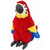 Lean Toys Pluszowa Papuga Ara Maskotka Miękka Przytulanka Czerwona 25 cm