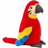 Lean Toys Pluszowa Papuga Ara Maskotka Miękka Przytulanka Czerwona 25 cm