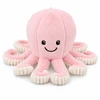 Lean Toys Pliušinis aštuonkojis su tampriais čiuptuvais, rožinis, 30 x 20 x 20 cm