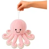 Lean Toys Pliušinis aštuonkojis su tampriais čiuptuvais, rožinis, 30 x 20 x 20 cm