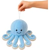 Lean Toys Pliušinis aštuonkojis su tampriais čiuptuvais, mėlynas, 30 × 20 × 20 cm