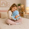 Lean Toys Pliušinis aštuonkojis su tampriais čiuptuvais, mėlynas, 50 × 30 × 30 cm