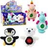 Lean Toys Minkštas žaislas su vandens rutuliukais pilvelyje, 20 cm