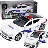 Lean Toys Policijos automobilis baltas
