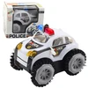 Lean Toys 360° POLICIJOS AUTOMOBILIS SU ŠVIESOMIS IR GARSU