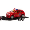 Lean Toys Policijos pikapas su puspriekabe