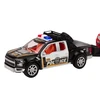 Lean Toys Policijos pikapas su puspriekabe