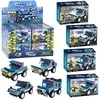 Lean Toys Policijos transporto priemonių konstravimo rinkinys su atbuline pavara