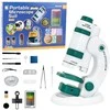 Lean Toys Mikroskopas vaikams su priedais 60X/180X