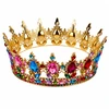 Lean Toys Princesės Karalienės Metalinė Karūna Spalvoti Kristalai Aukso 12,5 cm