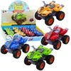 Lean Toys Keturratis su metaliniu korpusu ir guminėmis padangomis