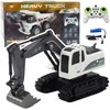 Lean Toys Nuotoliniu būdu valdomas ekskavatorius Heavy Truck 1:24 su šviesomis ir garsais