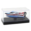 Lean Toys Radijo bangomis valdomas mėlynas-sidabrinis kateris 14 cm