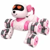 Lean Toys Pies Robot Zdalnie Sterowany RC 8 Kół Drift 360° Akrobacje Rožinė