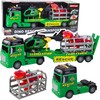 Lean Toys Gyvūnų Gelbėjimo Rinkinys su Dinozauru ir Sraigtasparniu