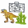 Lean Toys Research Base Dinosaur Park Gate Helicopter Quad Figures Explorer