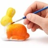 Lean Toys Rinkinys putplasčio dekoracijoms dažyti 3 zuikiai 2 kiaušinių dažai
