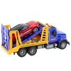 Lean Toys Didelis transporterio vilkikas su priekaba, šviesomis ir garsais