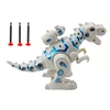 Lean Toys Interaktyvus dinozauras robotas su LED šviesa ir smiginio paleidikliu