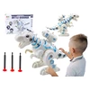 Lean Toys Interaktyvus dinozauras robotas su LED šviesa ir smiginio paleidikliu
