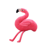 Maskotka Plušinis Flamingas 15 cm