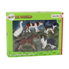 Lean Toys Gyvūnų Figūrėlių Rinkinys 5 vnt. Arklys, Karvė, Katė, Žąsis, Šuo