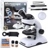 Lean Toys Mokomasis mikroskopas 1200x su telefono laikikliu